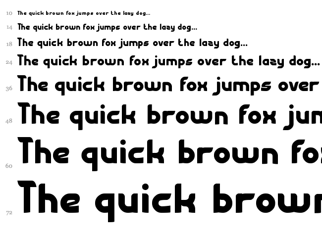 Flying Bird font waterfall